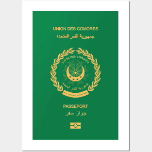 Comoros passport Posters and Art